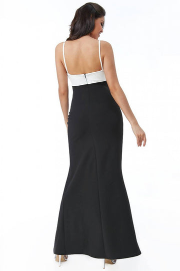 Goddiva Front Bow Tie Maxi Dress Goddiva